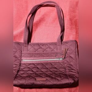 Vera Bradley Quilted Tote in Deep Burgundy New Without Tags